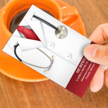 Plantilla de Tarjeta de Negocios para Cita de Médi