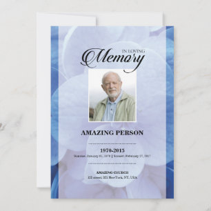Plantilla de tarjeta de oración de funerales de la