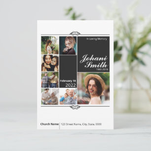 Plantilla de tarjeta de oración funeraria