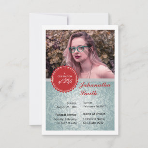 Plantilla de tarjeta de oración funeraria