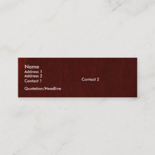 Plantilla de tarjeta de perfil rojo profundo