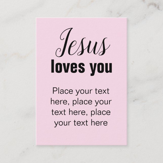 Plantilla de tarjeta de pista cristiana para perso (Anverso)