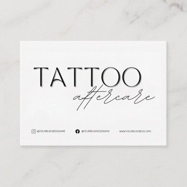 Plantilla de tarjeta de postergación de tatuaje pe (Anverso)