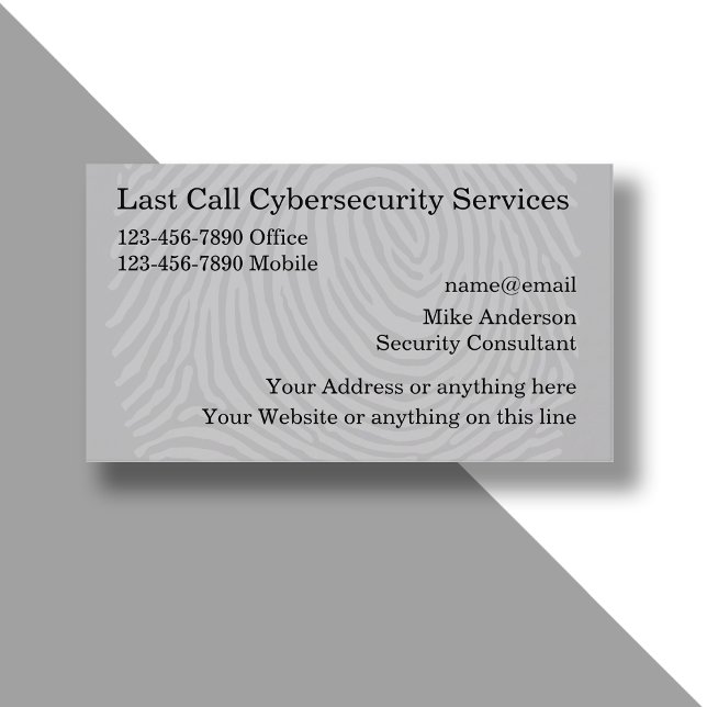 Plantilla de tarjeta de presentación de Cybersecur (Subido por el creador)