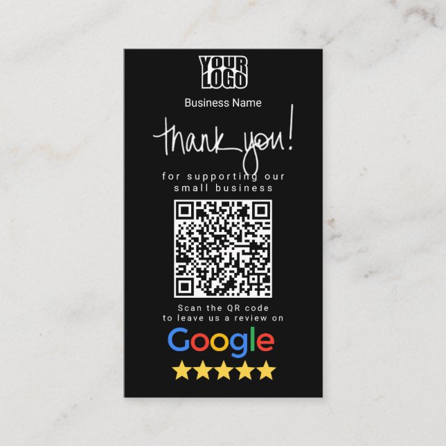 Plantilla de tarjeta de presentación de Google Rev (Anverso)