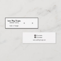 Plantilla de tarjeta de presentación de joyas