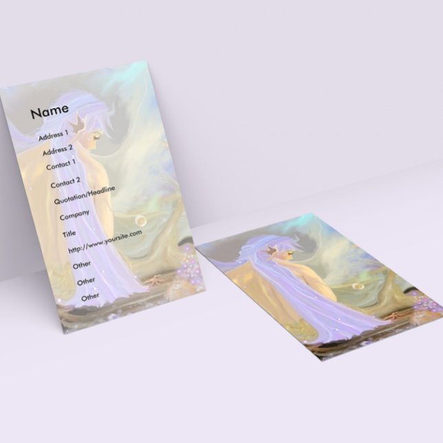 Plantilla de tarjeta de presentación de Mermaid (Subido por el creador)