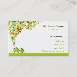 Plantilla de tarjeta de presentación de Nature Hou