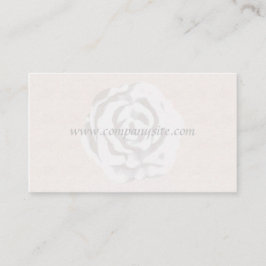Plantilla de tarjeta de presentación de Rosa Blanc