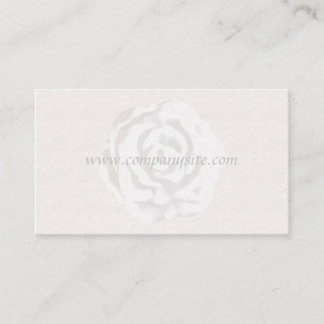 Plantilla de tarjeta de presentación de Rosa Blanc (Anverso)