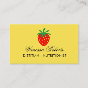 Plantilla de tarjeta de presentación nutricionista