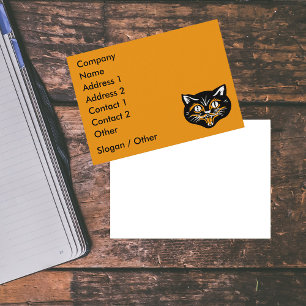 Plantilla de tarjeta de presentación para gatos vi
