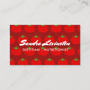 Plantilla de tarjeta de presentación para nutrici