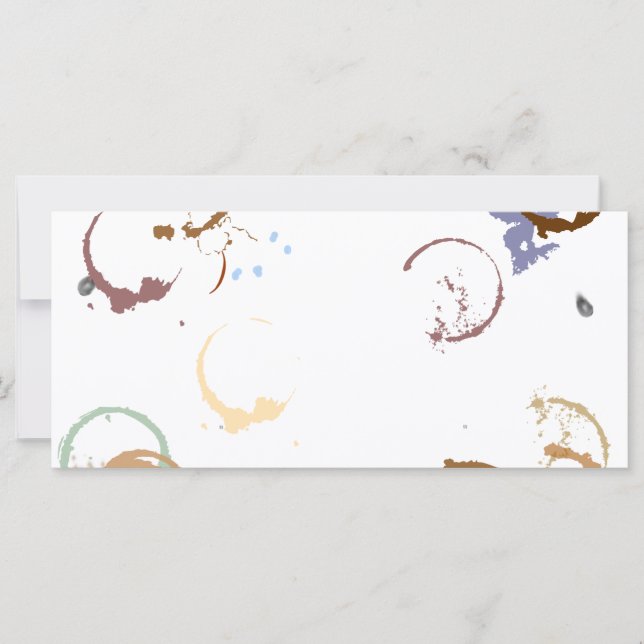 Plantilla de tarjeta de rack de café grunge (Anverso)