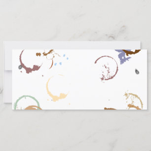 Plantilla de tarjeta de rack de café grunge