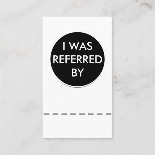 Plantilla de tarjeta de referencia de negocio (Anverso)