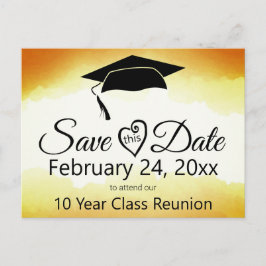 Plantilla de tarjeta de reunión de clase de acuare