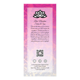 Plantilla de tarjeta de spa Damask Ombre Salon de 