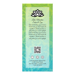 Plantilla de tarjeta de spa Damask Ombre Salon de