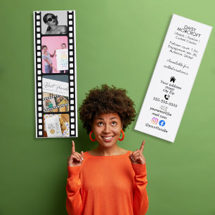 Plantilla de tarjeta de tira de película del kit d
