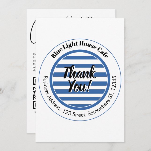 Plantilla de tarjeta de toma de código QR simple (Anverso / Reverso)