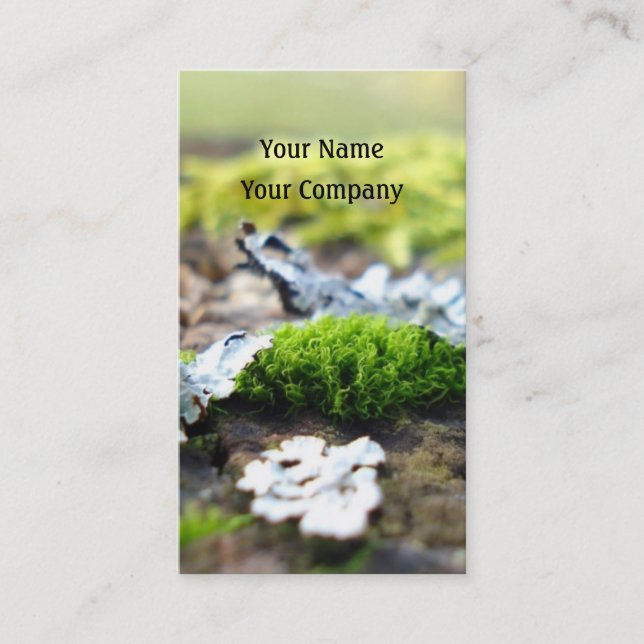 plantilla de tarjeta de trabajo de naturaleza (Anverso)
