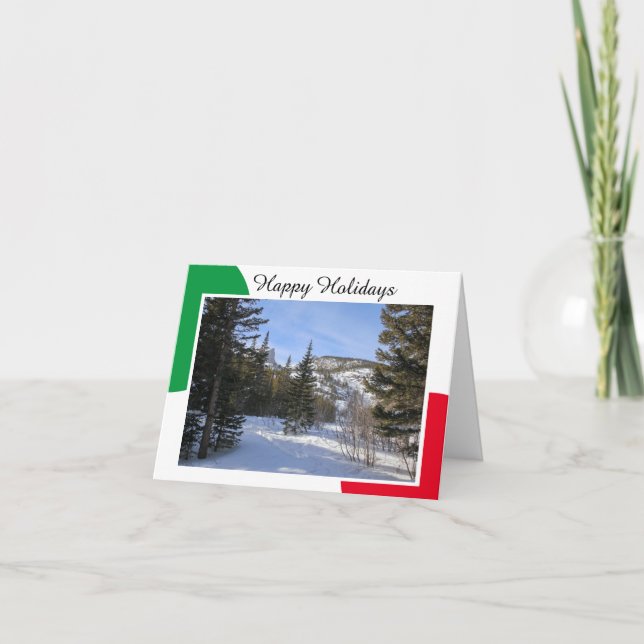 Plantilla de tarjeta de vacaciones felices (Anverso)