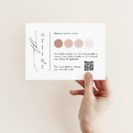 Plantilla de tarjeta de vestimenta elegante con có