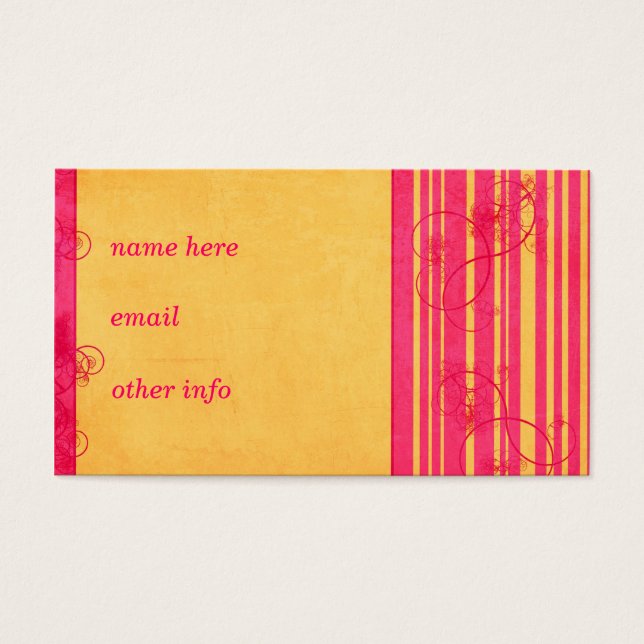 Plantilla de tarjeta de vintage (Frente)