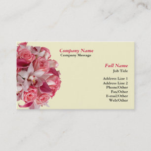 Plantilla de tarjeta de visita Bouquet para flores