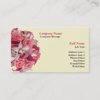 Plantilla de tarjeta de visita Bouquet para flores