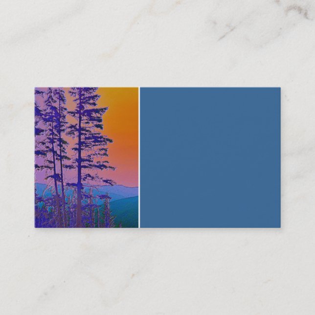 plantilla de tarjeta de visita de arte natural pin (Anverso)