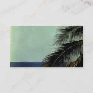 plantilla de tarjeta de visita de arte tropical ho