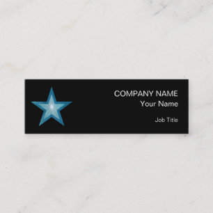 plantilla de tarjeta de visita de Blue Star con ne