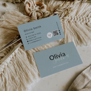 Plantilla de tarjeta de visita de código QR