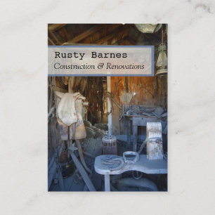 Plantilla de tarjeta de visita de Construcción y C