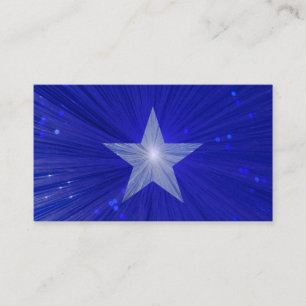 Plantilla de tarjeta de visita de Dark Blue Star