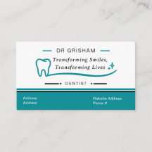 Plantilla de Tarjeta de Visita de Dentista Moderna