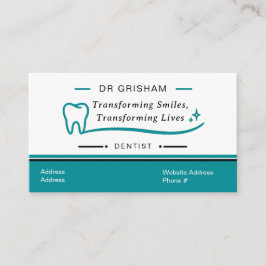 Plantilla de Tarjeta de Visita de Dentista Moderna