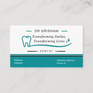 Plantilla de Tarjeta de Visita de Dentista Moderna