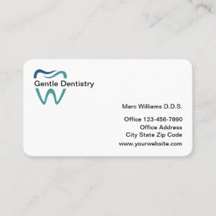 Plantilla de Tarjeta de Visita de Dentista Moderno