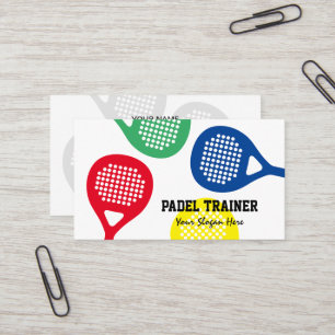 Plantilla de tarjeta de visita de entrenador de Pa