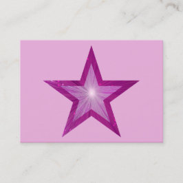 Plantilla de tarjeta de visita de Estrella rosa br