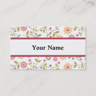 Plantilla de tarjeta de visita de Floral Designer