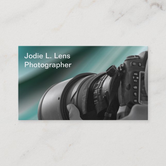 Plantilla de tarjeta de visita de fotógrafo modern (Anverso)