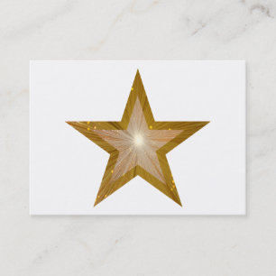 Plantilla de tarjeta de visita de Gold Star regord