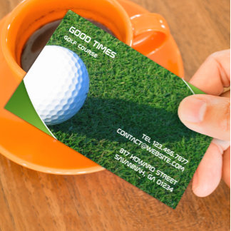Plantilla de tarjeta de visita de golf