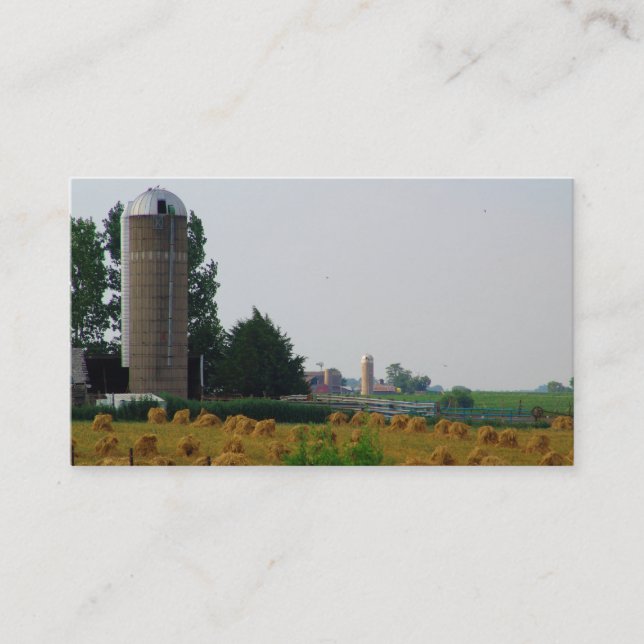 Plantilla de tarjeta de visita de las granjas (Anverso)