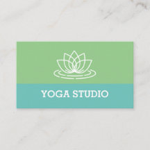 Plantilla de tarjeta de visita de Lotus Logo Yoga