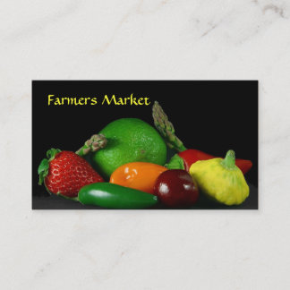 Plantilla de tarjeta de visita de mercado de la gr